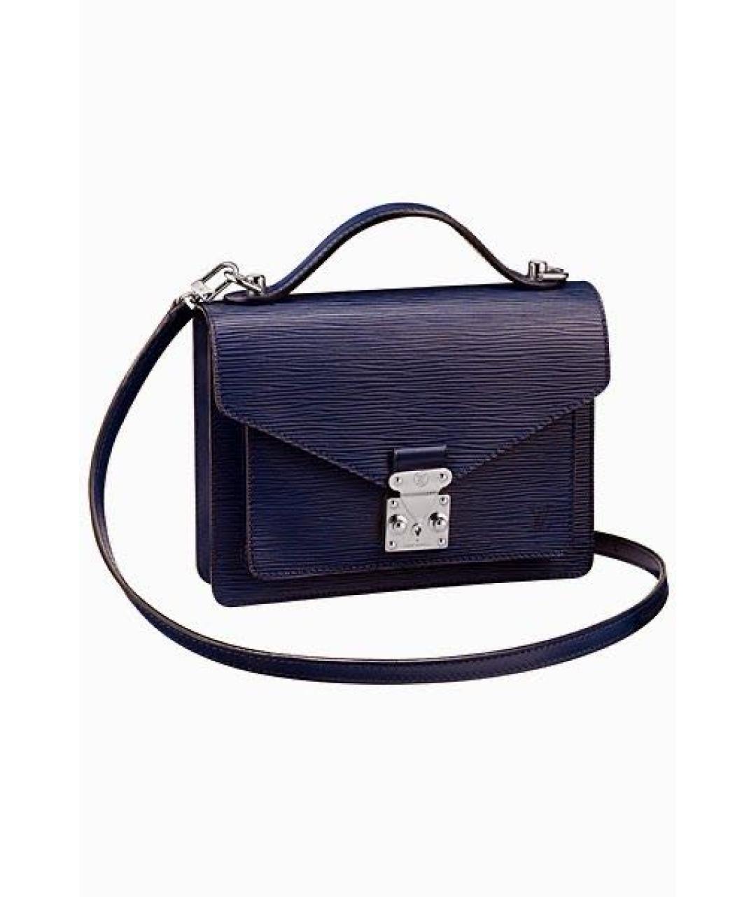 LOUIS VUITTON Фиолетовая кожаная сумка через плечо, фото 5