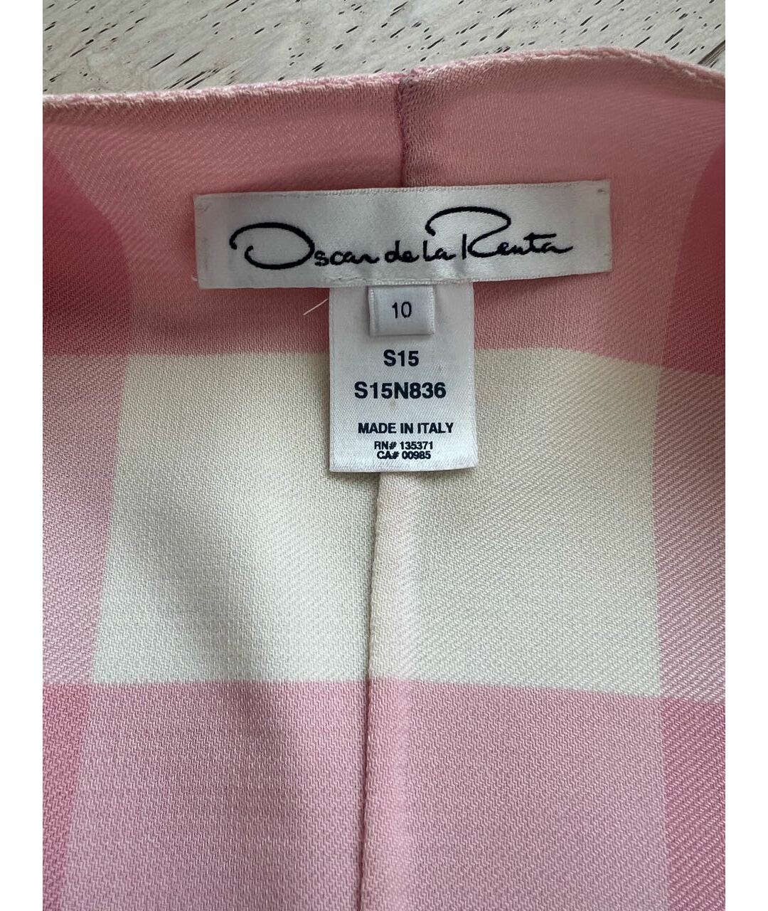 OSCAR DE LA RENTA Розовый шерстяной жакет/пиджак, фото 3