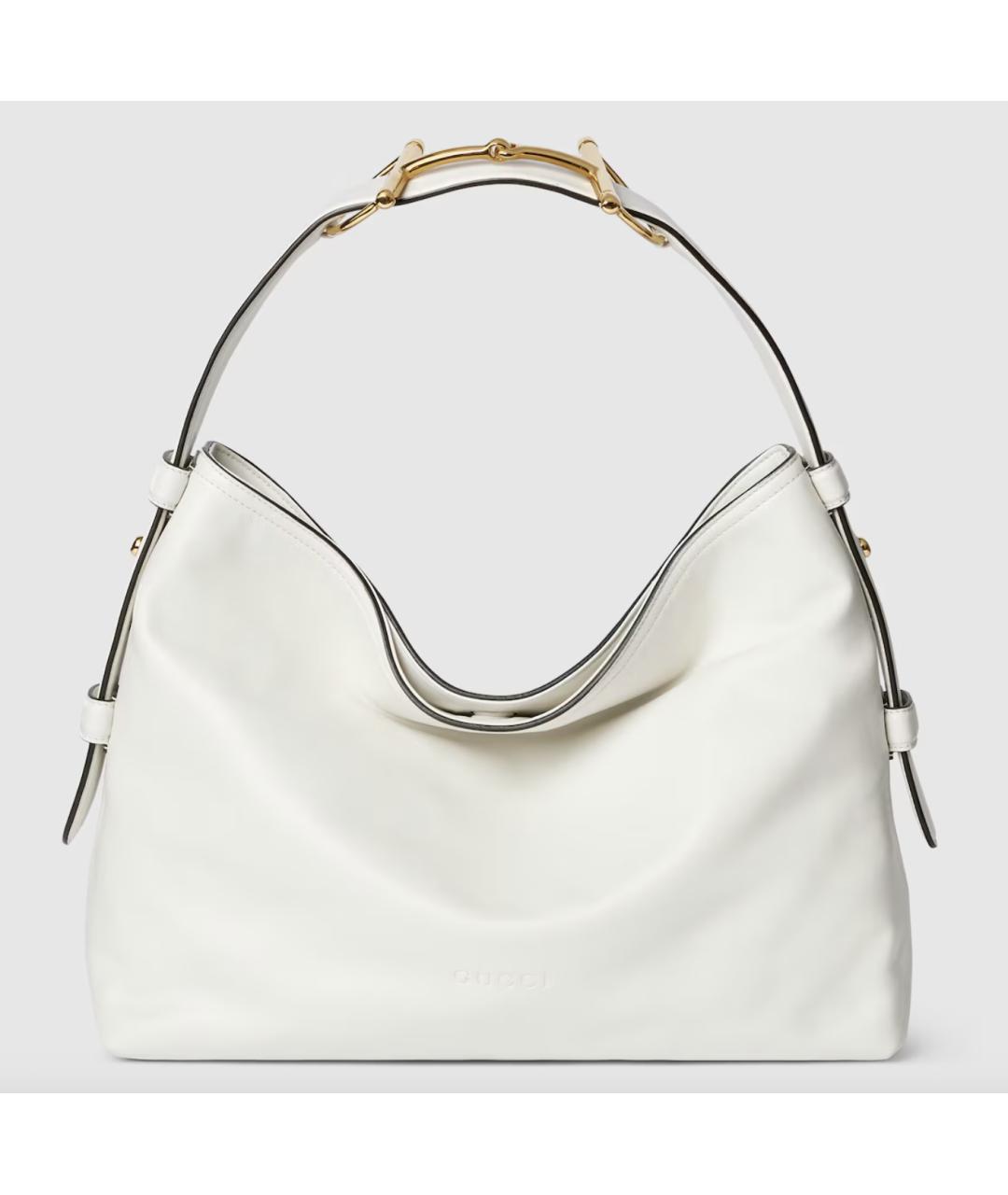 GUCCI Белая кожаная сумка через плечо, фото 7