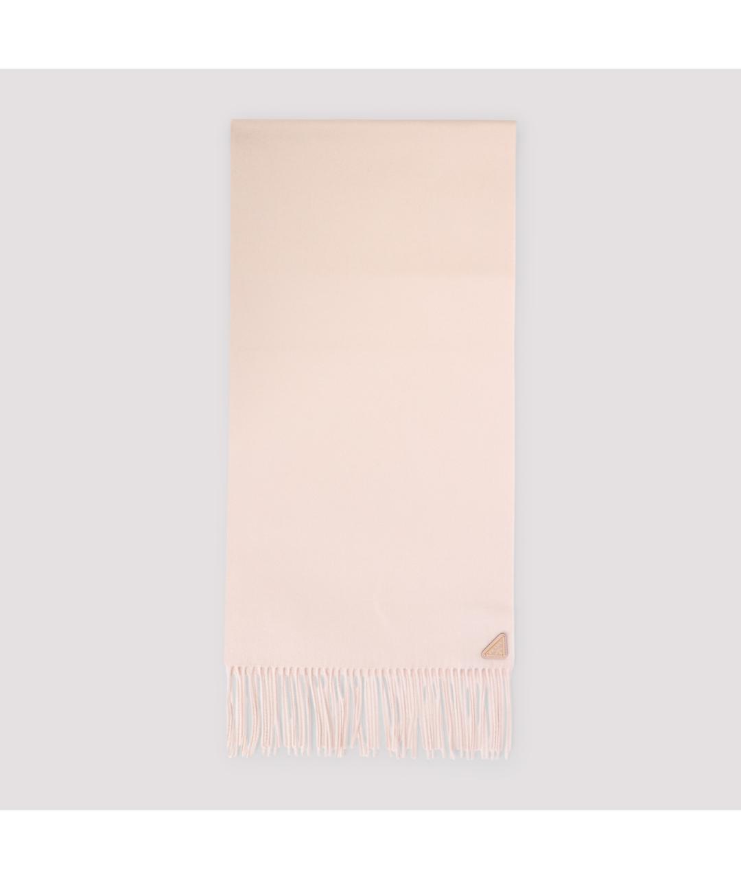 PRADA Розовый шелковый шарф, фото 2