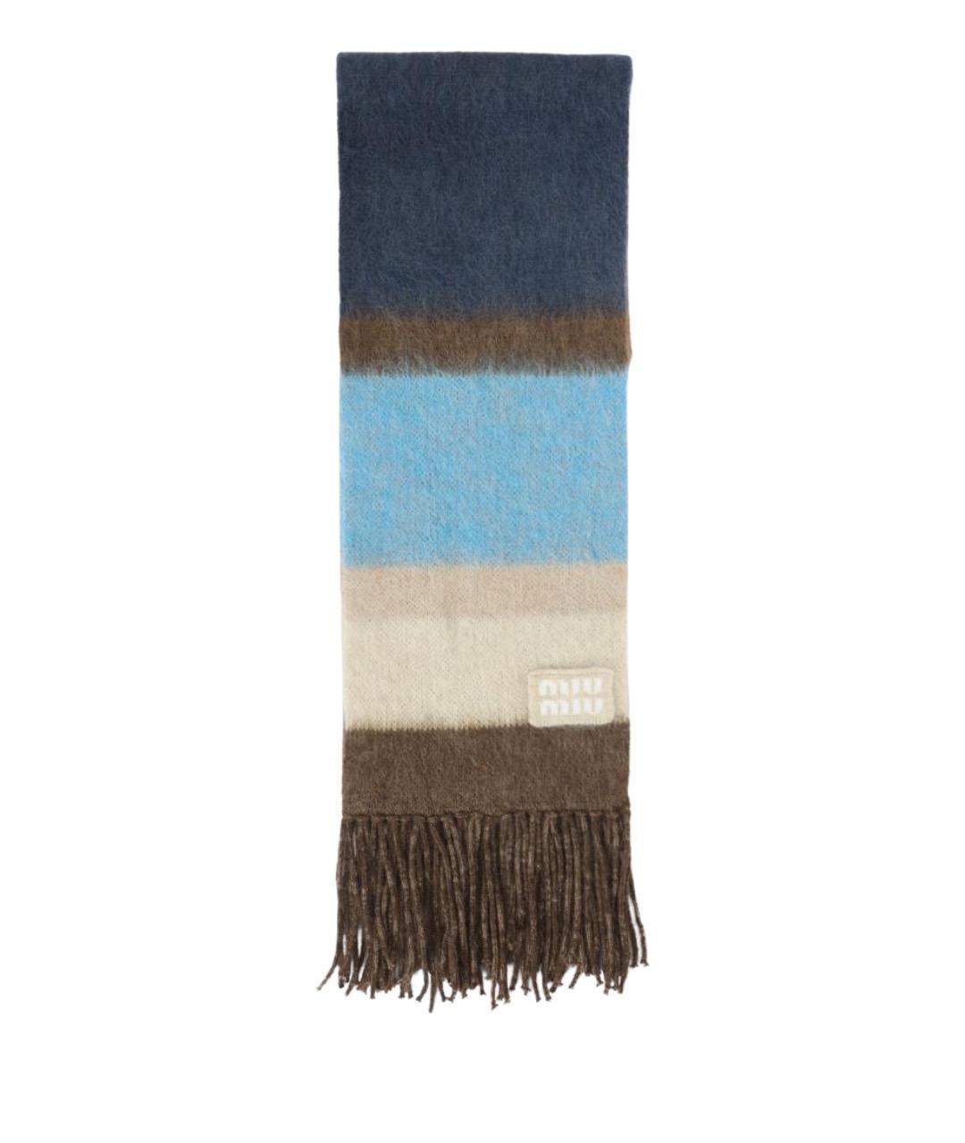 MIU MIU Мульти шерстяной шарф, фото 1