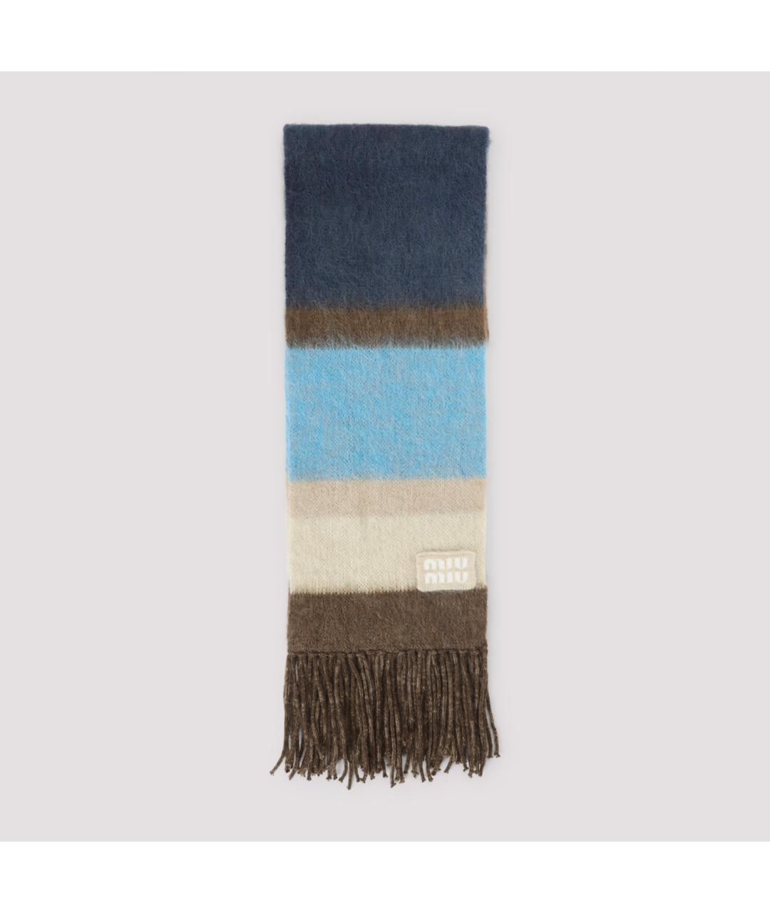MIU MIU Мульти шерстяной шарф, фото 2