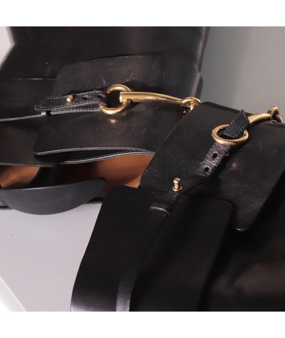 GUCCI Черные кожаные сапоги, фото 7