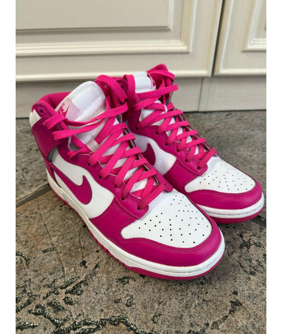 NIKE Фуксия кроссовки из искусственной кожи, фото 3