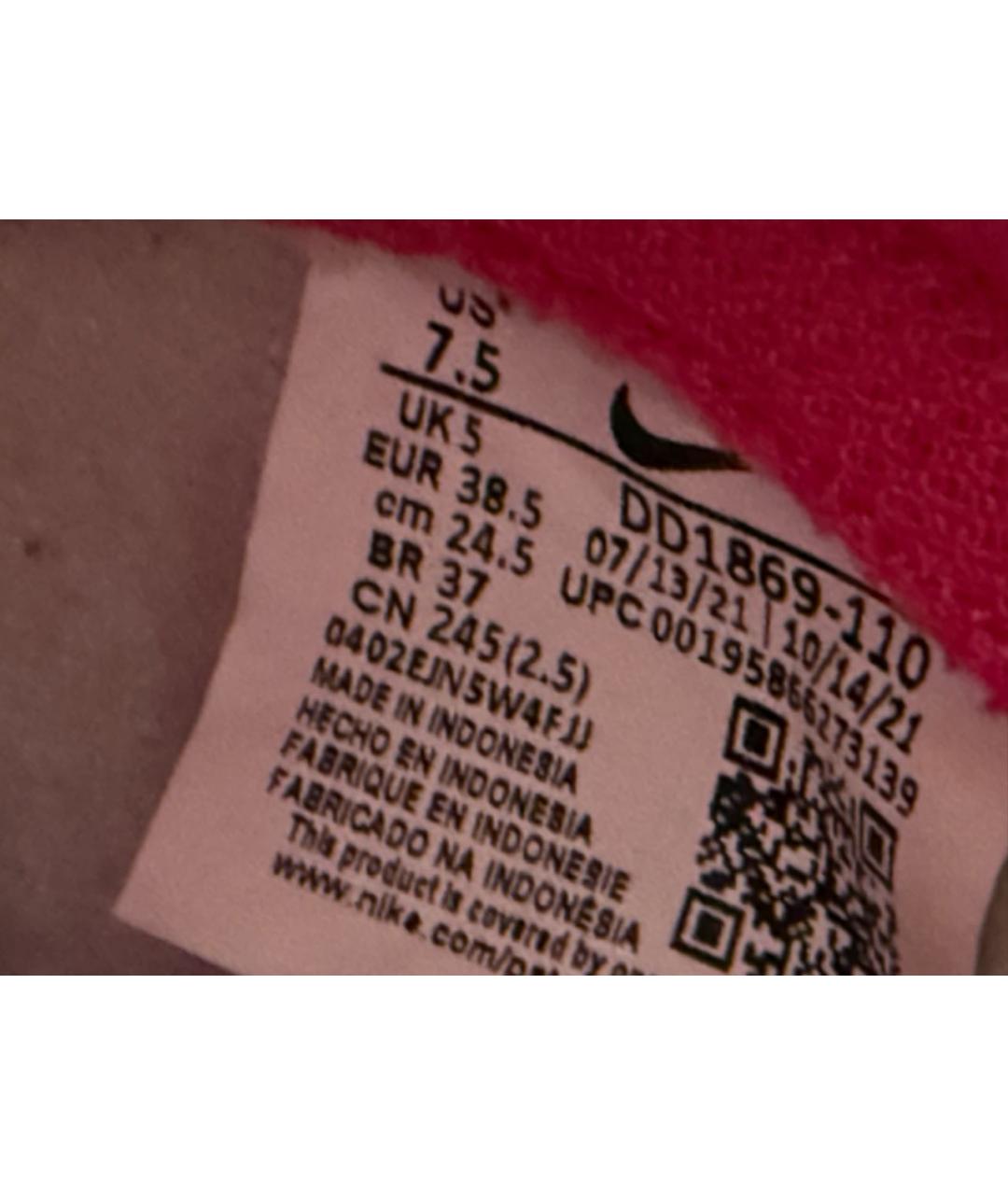 NIKE Фуксия кроссовки из искусственной кожи, фото 6