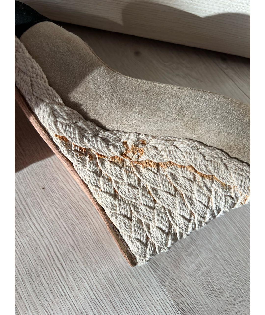 CHANEL Бежевые замшевые туфли, фото 6