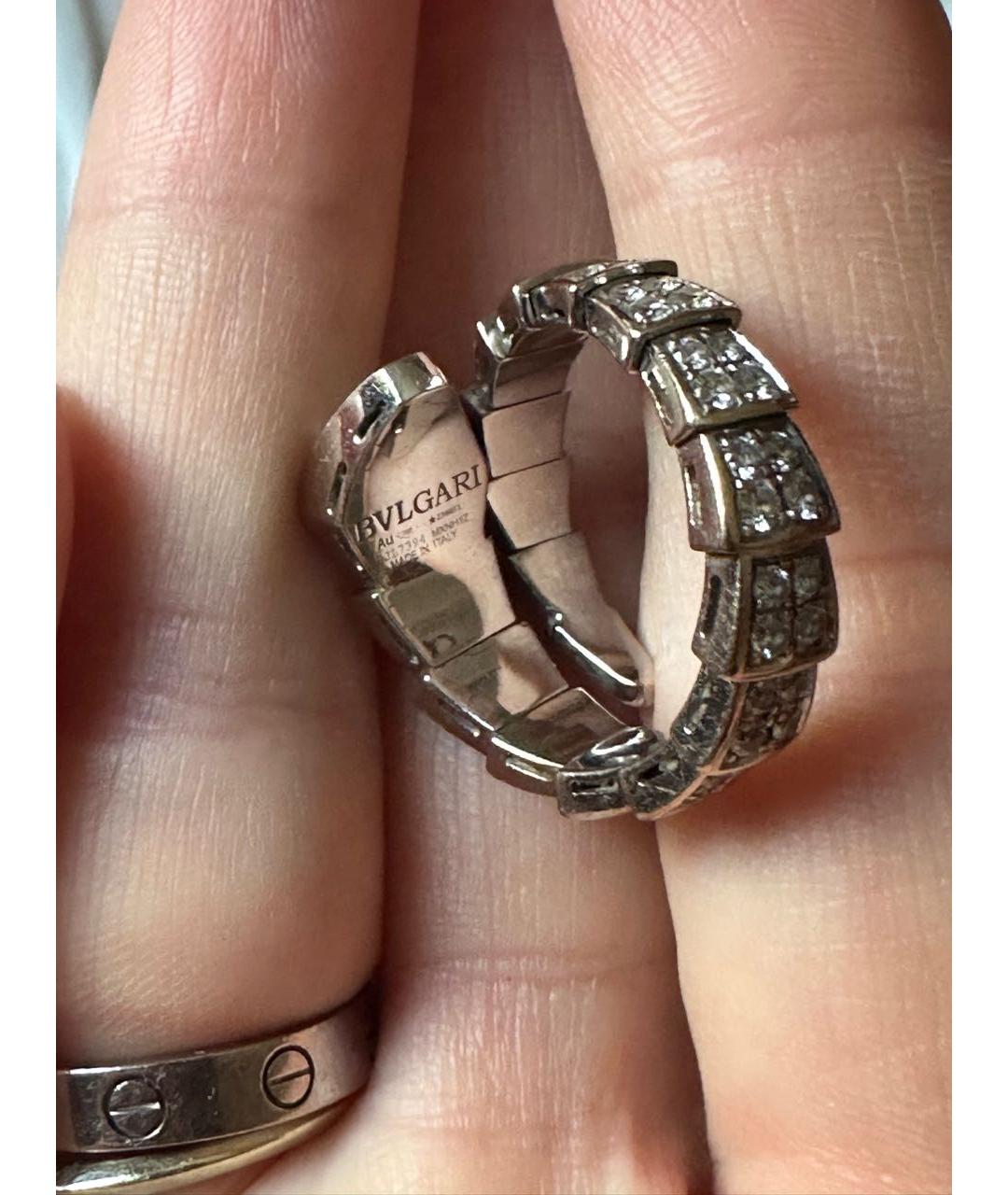 BVLGARI Белое кольцо из белого золота, фото 4