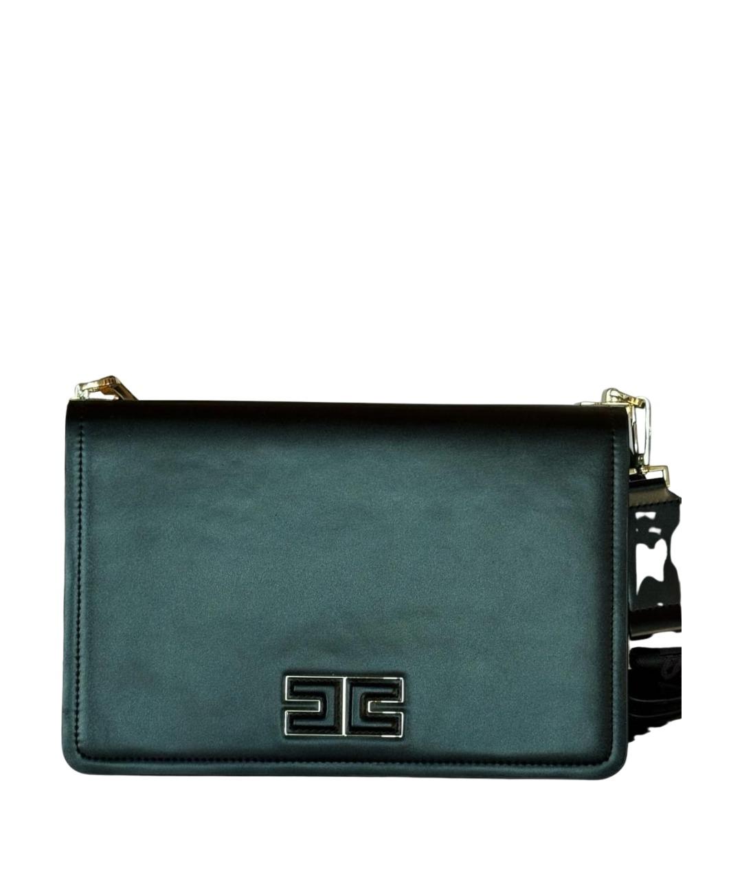 ELISABETTA FRANCHI Черная сумка через плечо из искусственной кожи, фото 1