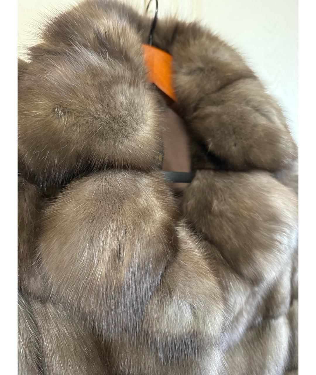 BRASCHI Коричневая меховая шуба, фото 2