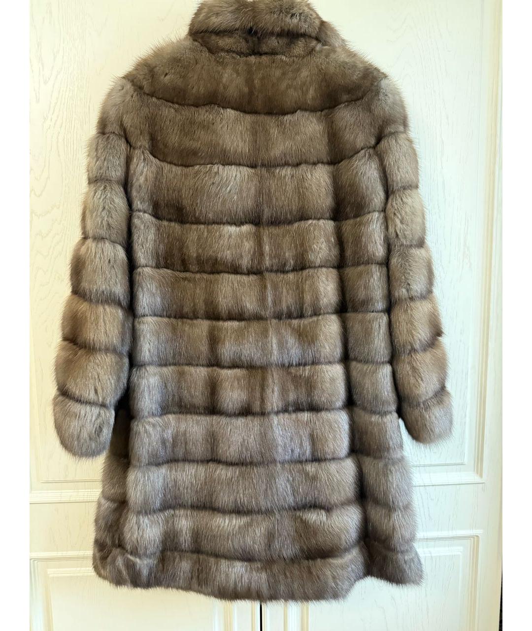 BRASCHI Коричневая меховая шуба, фото 8