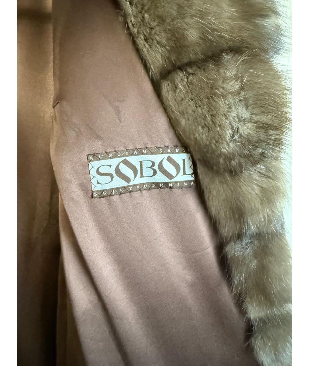 BRASCHI Коричневая меховая шуба, фото 5