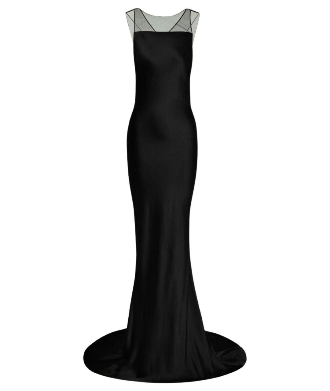 MAISON MARGIELA Черное вискозное вечернее платье, фото 1