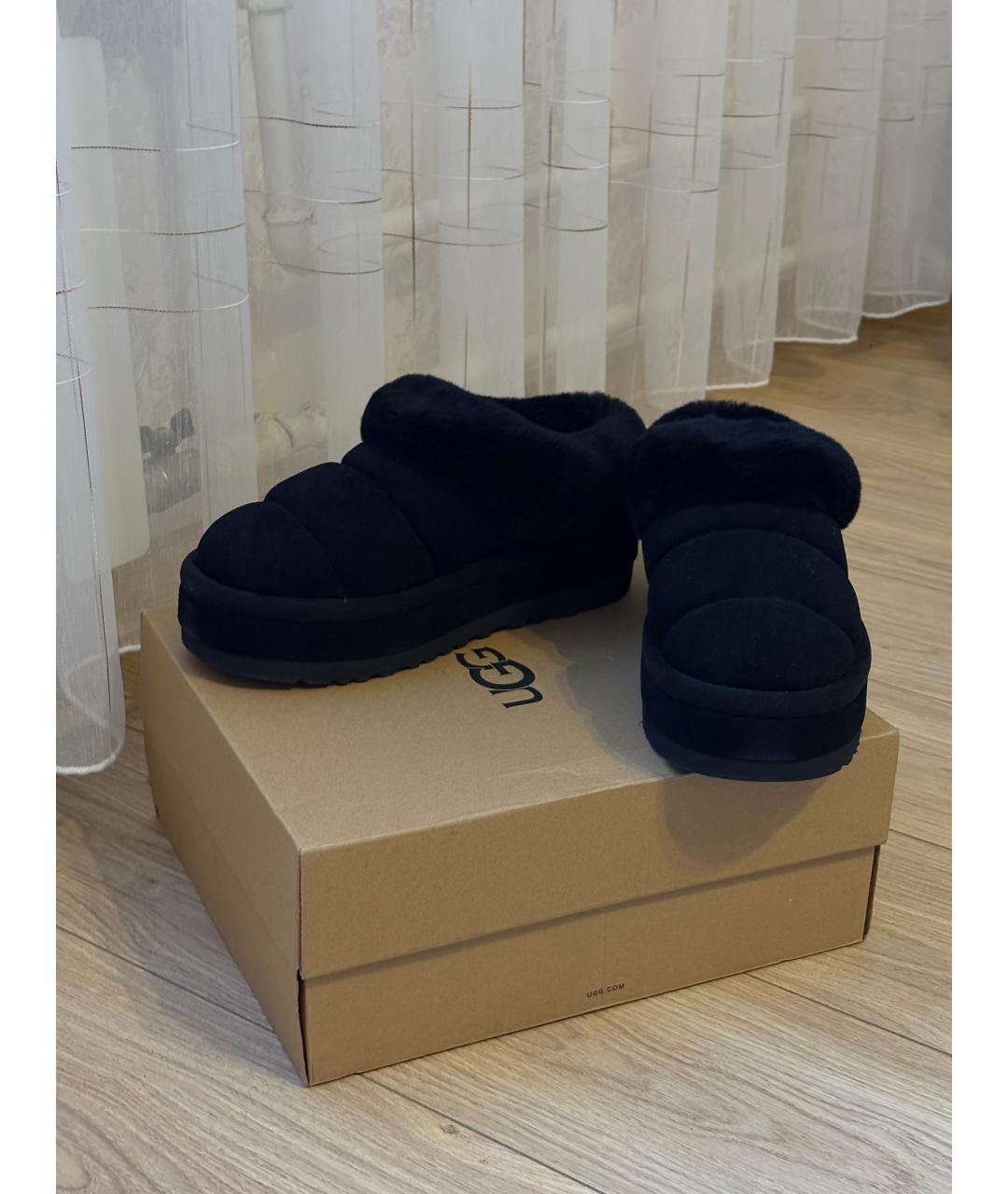UGG AUSTRALIA Черные замшевые ботинки, фото 7