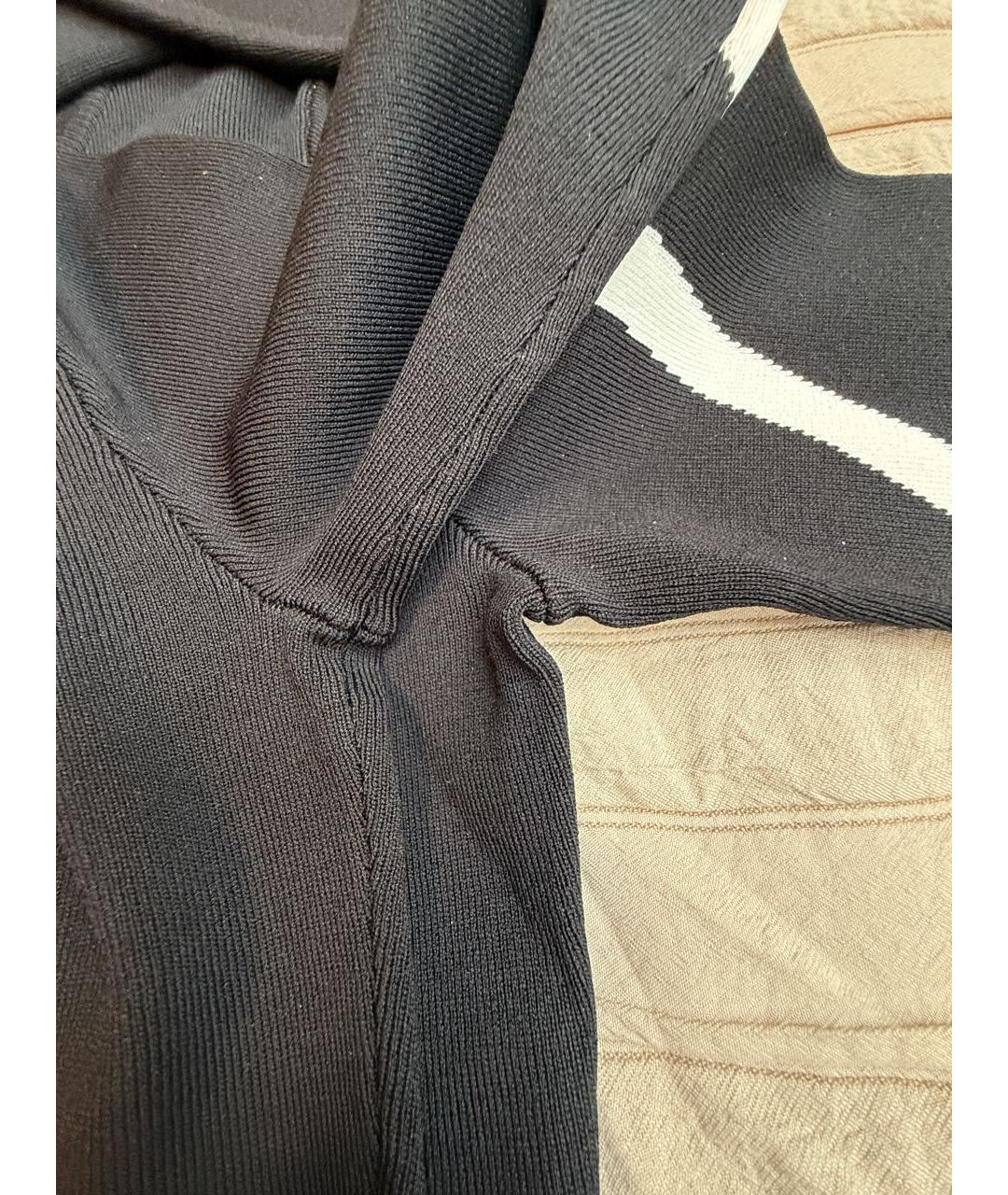 VALENTINO Черное полиэстеровое повседневное платье, фото 4