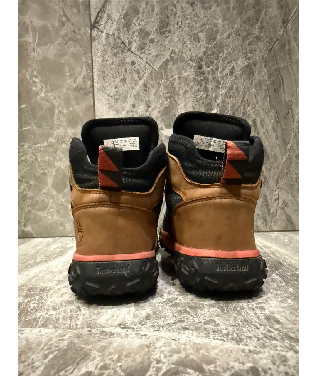 TIMBERLAND Коричневые нубуковые ботинки, фото 4