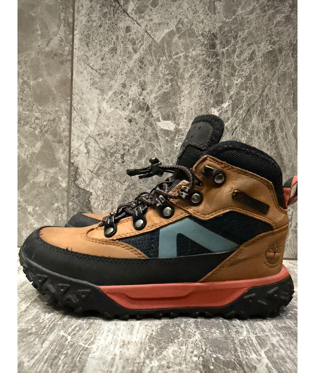 TIMBERLAND Коричневые нубуковые ботинки, фото 5