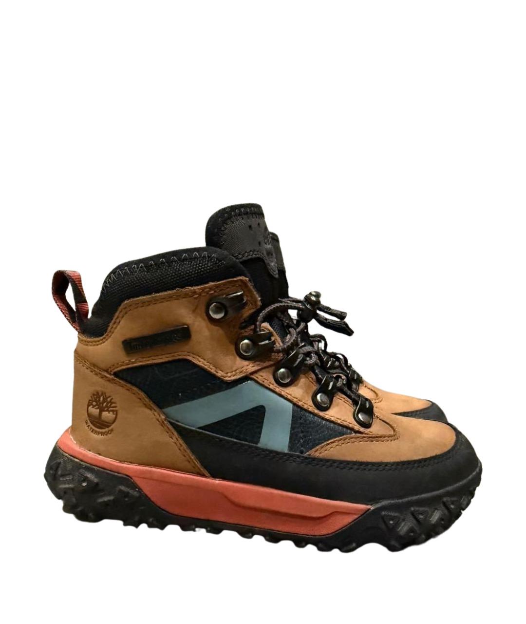 TIMBERLAND Коричневые нубуковые ботинки, фото 1