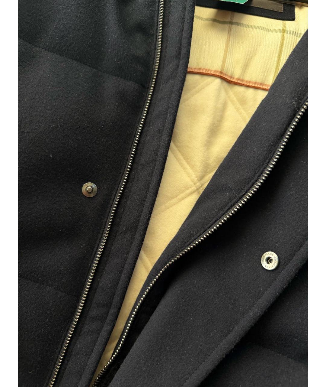 LORO PIANA Темно-синий кашемировый пуховик, фото 5