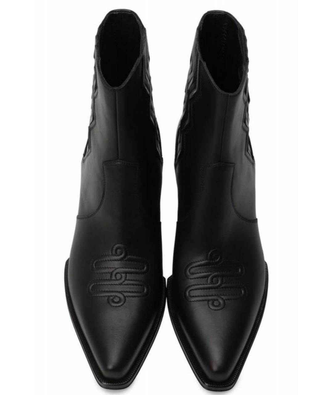 HERMES Черные кожаные ботинки, фото 3