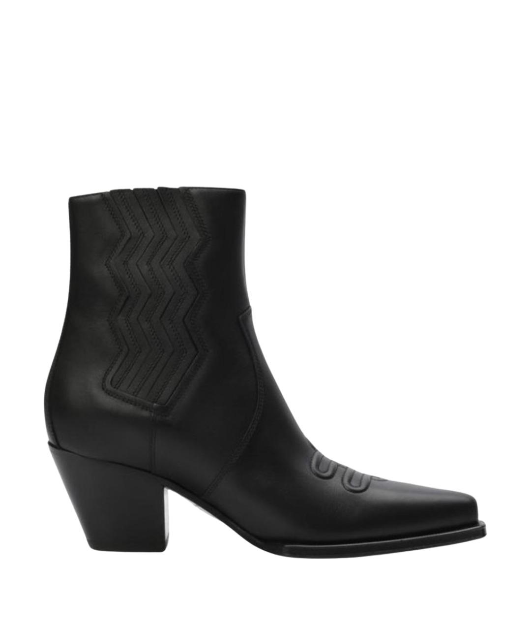 HERMES Черные кожаные ботинки, фото 1