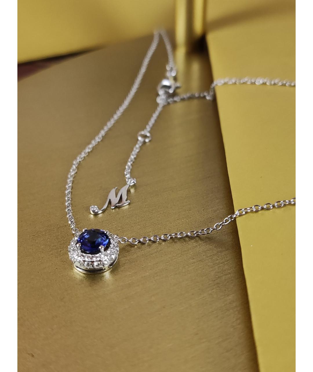 MERCURY Синий кулон из белого золота, фото 2