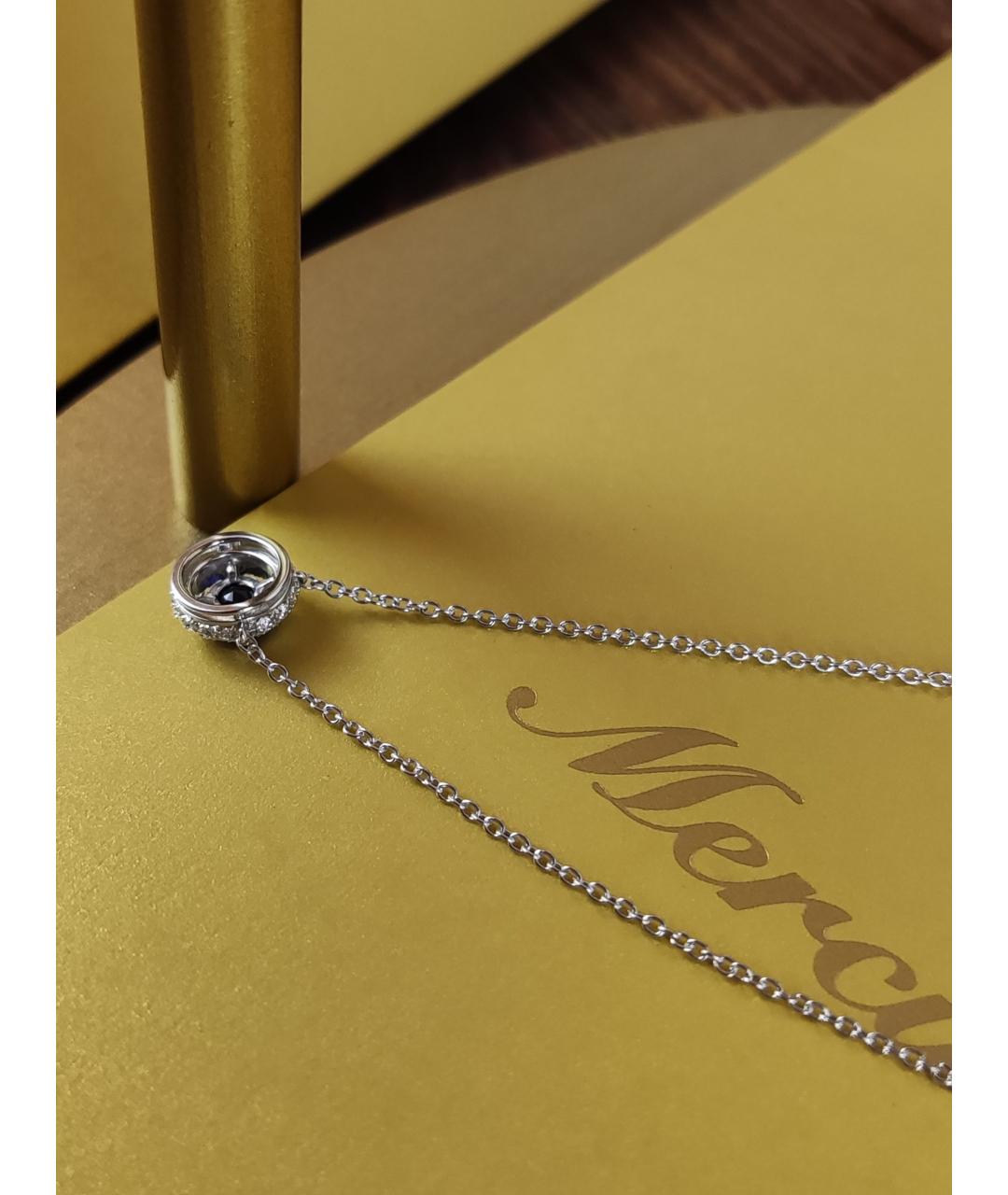 MERCURY Синий кулон из белого золота, фото 4