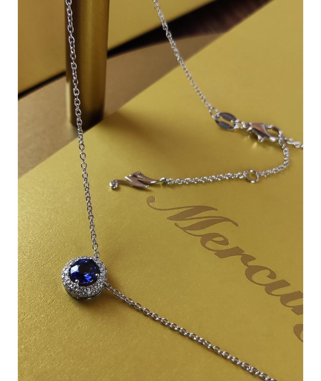 MERCURY Синий кулон из белого золота, фото 5