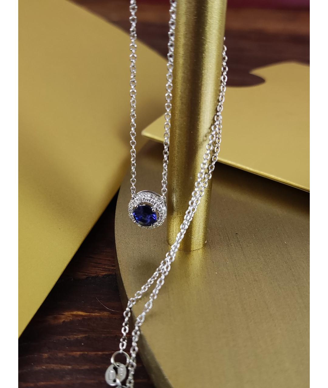 MERCURY Синий кулон из белого золота, фото 3