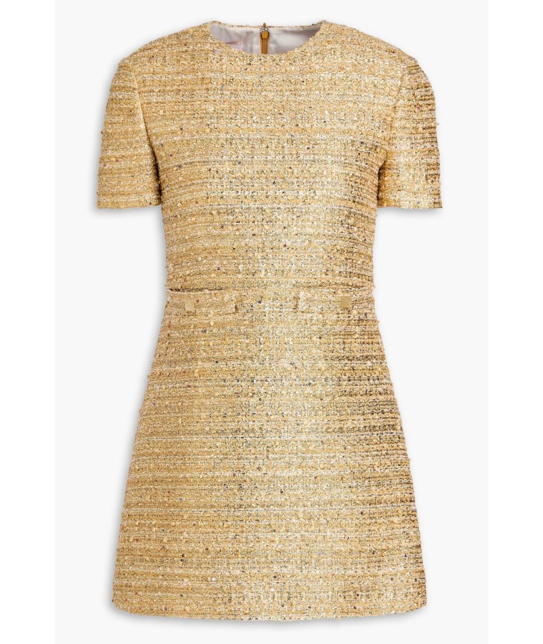 VALENTINO Золотое коктейльное платье, фото 10