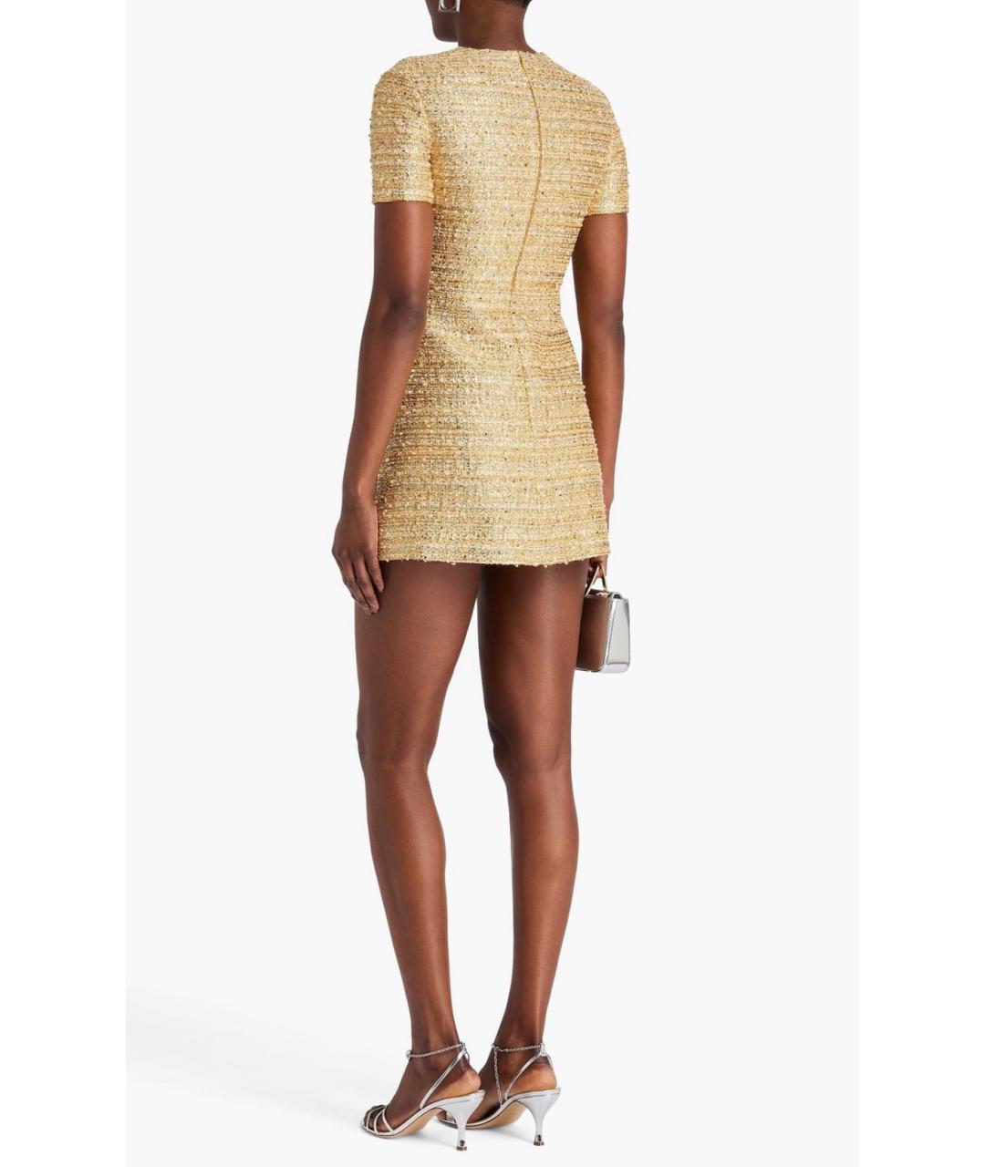 VALENTINO Золотое коктейльное платье, фото 3
