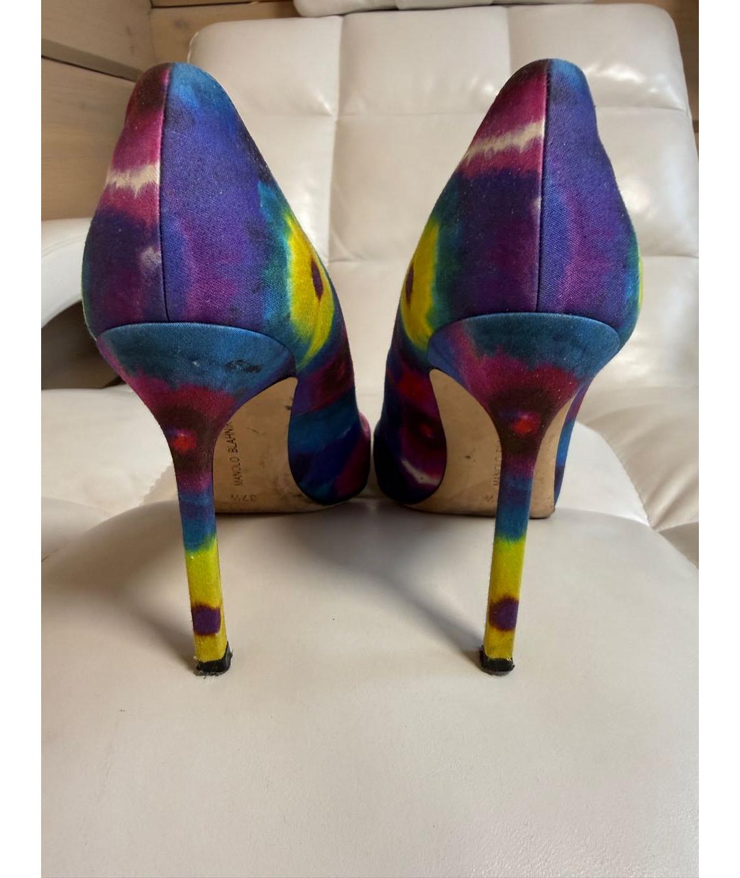 MANOLO BLAHNIK Мульти кожаные туфли, фото 3