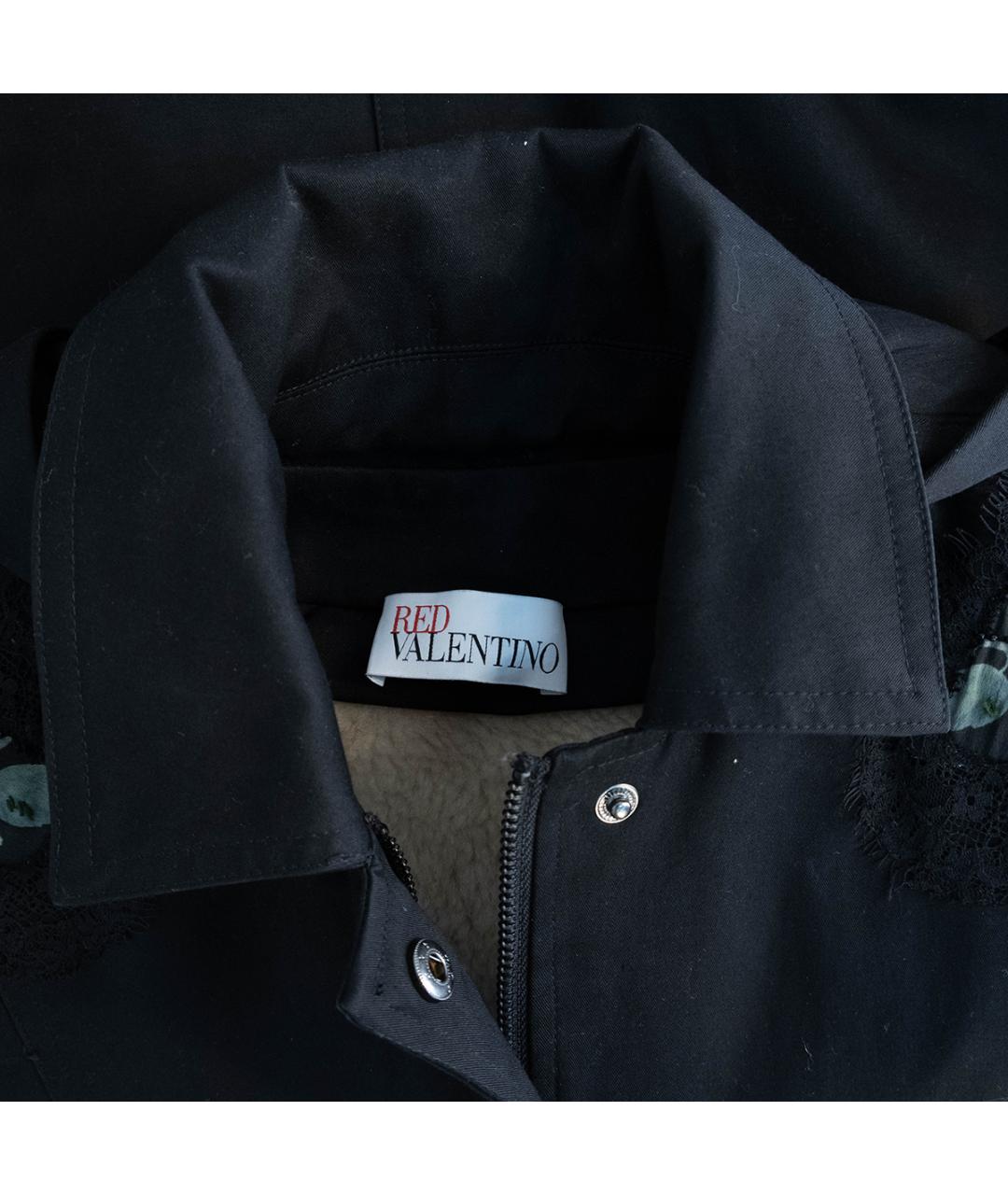 RED VALENTINO Черная полиэстеровая куртка, фото 3
