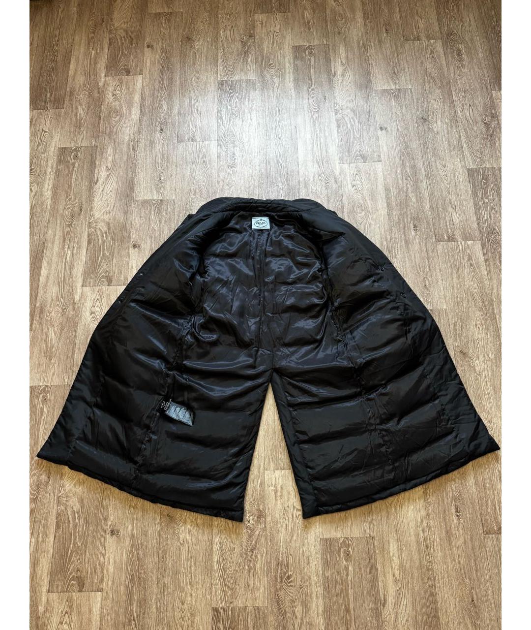 PRADA Черный полиамидовый тренч/плащ, фото 5