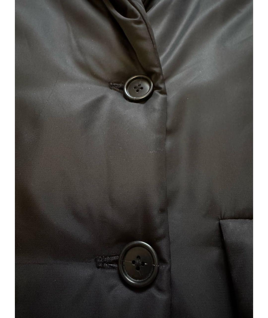 PRADA Черный полиамидовый тренч/плащ, фото 4