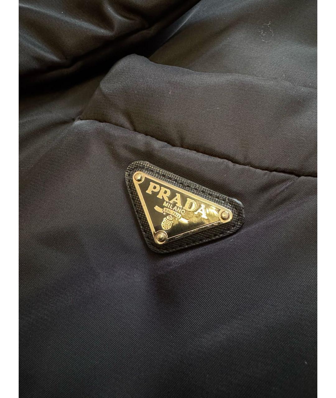 PRADA Черный полиамидовый тренч/плащ, фото 8