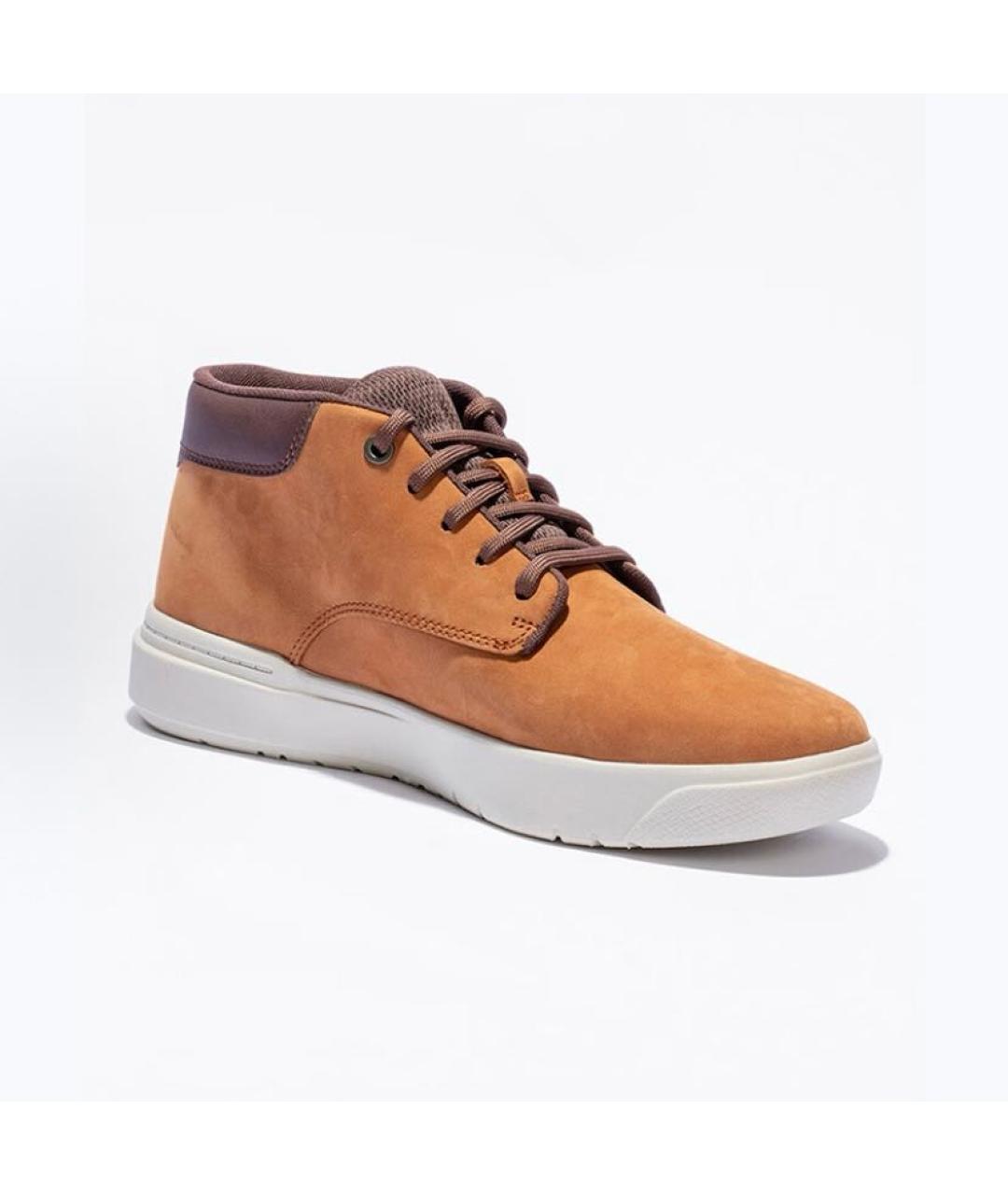 TIMBERLAND Бежевые кожаные низкие ботинки, фото 3