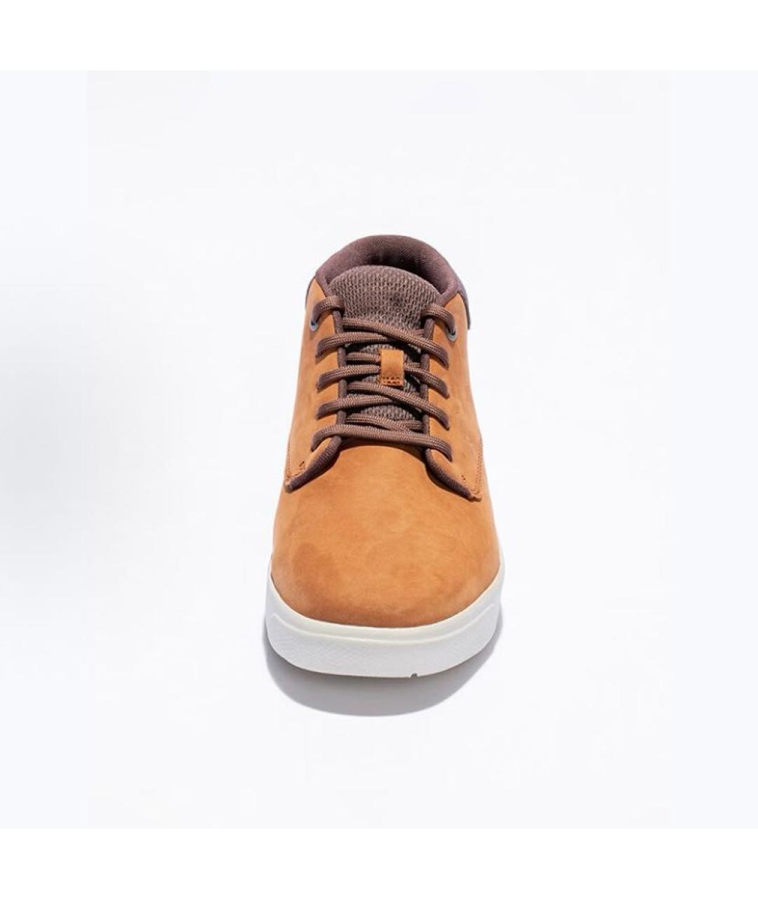 TIMBERLAND Бежевые кожаные низкие ботинки, фото 4