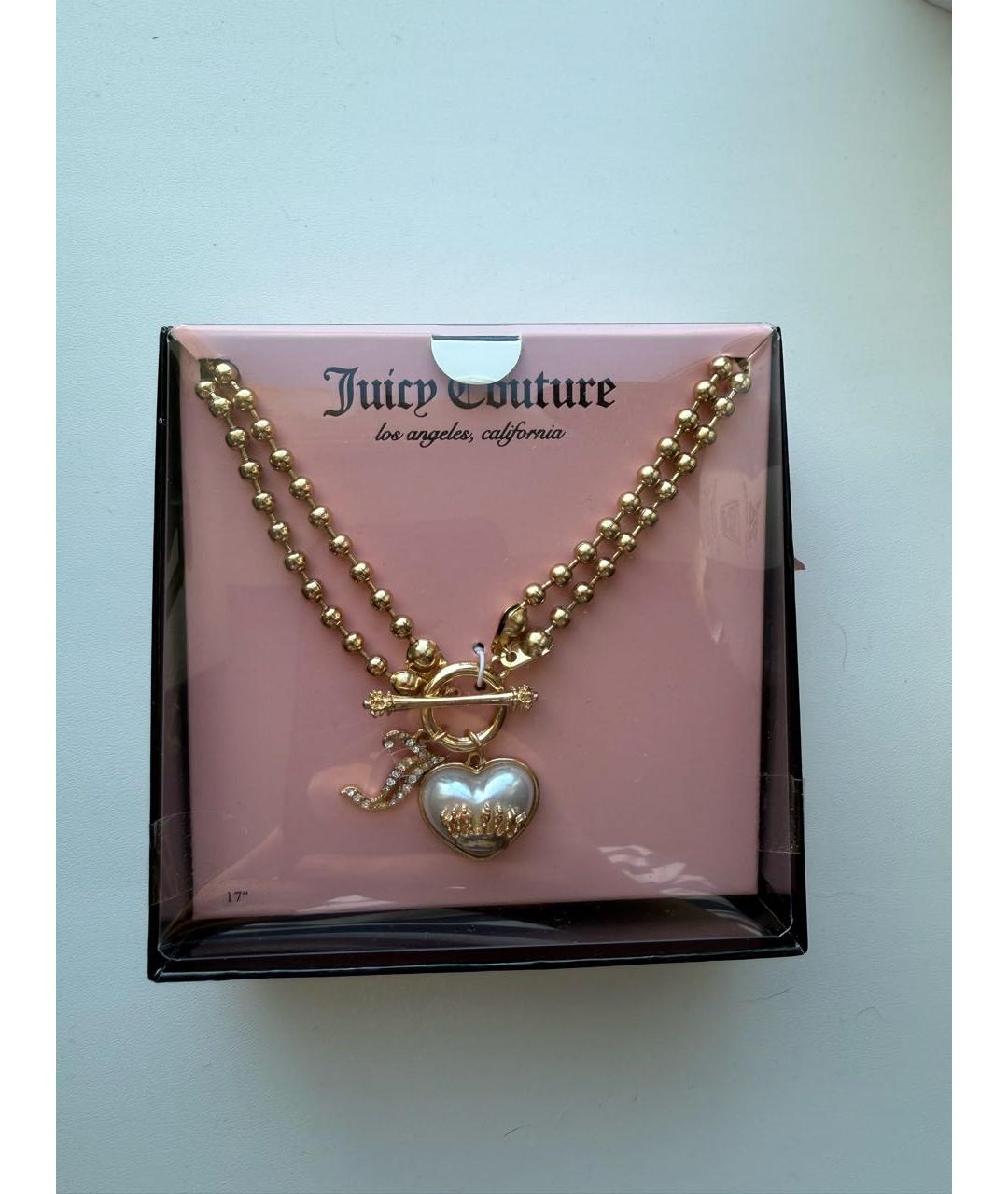 JUICY COUTURE Золотое колье, фото 4