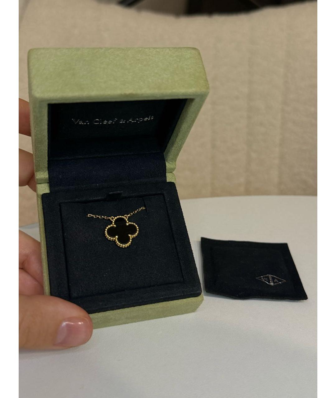 VAN CLEEF & ARPELS Черное колье из желтого золота, фото 4