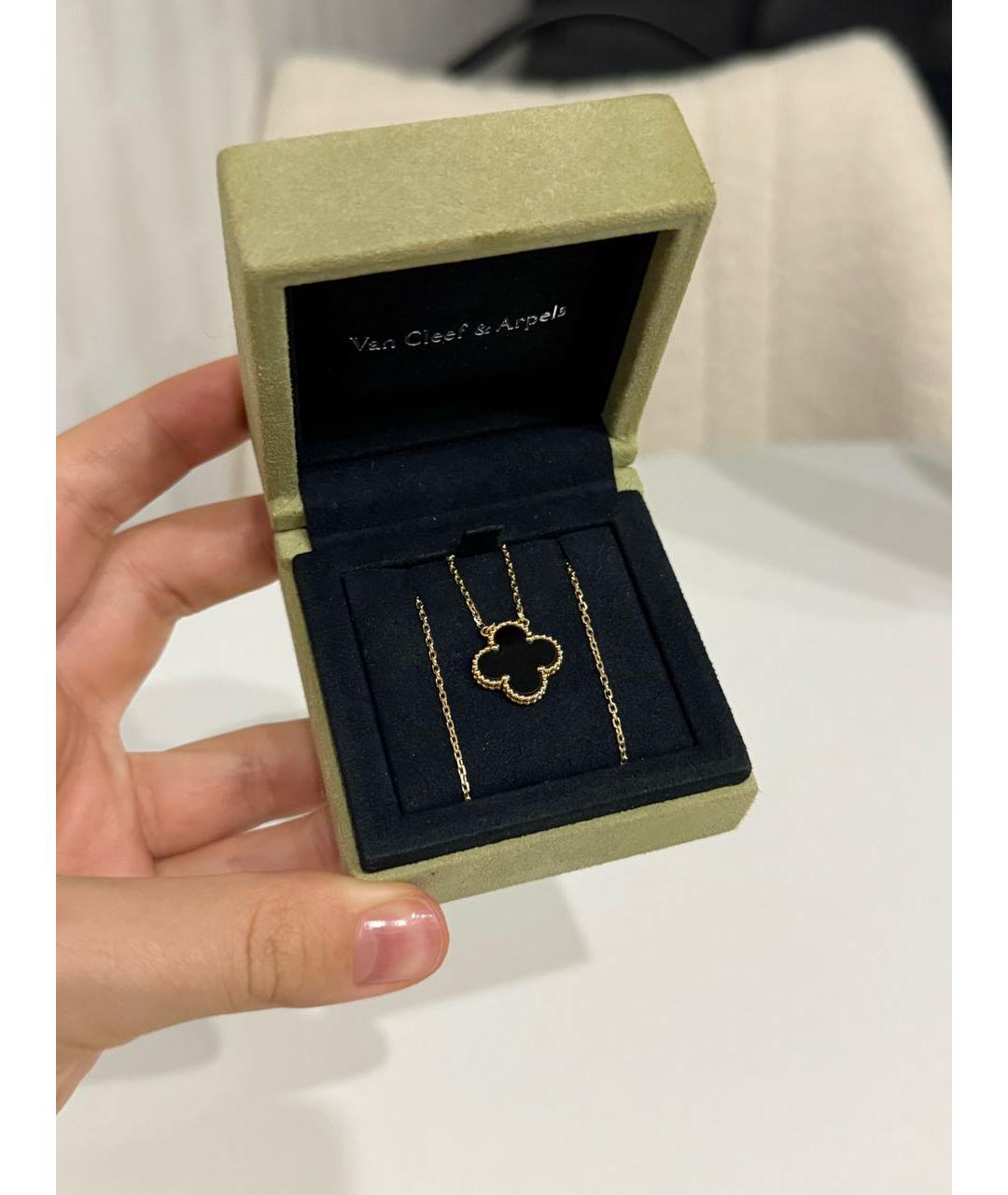 VAN CLEEF & ARPELS Черное колье из желтого золота, фото 2