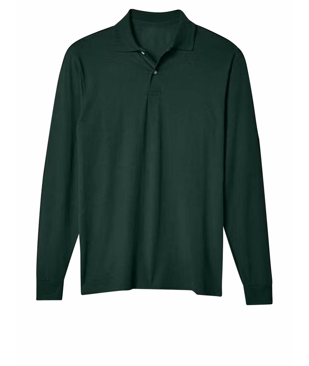 POLO RALPH LAUREN Зеленый хлопковый джемпер / свитер, фото 1