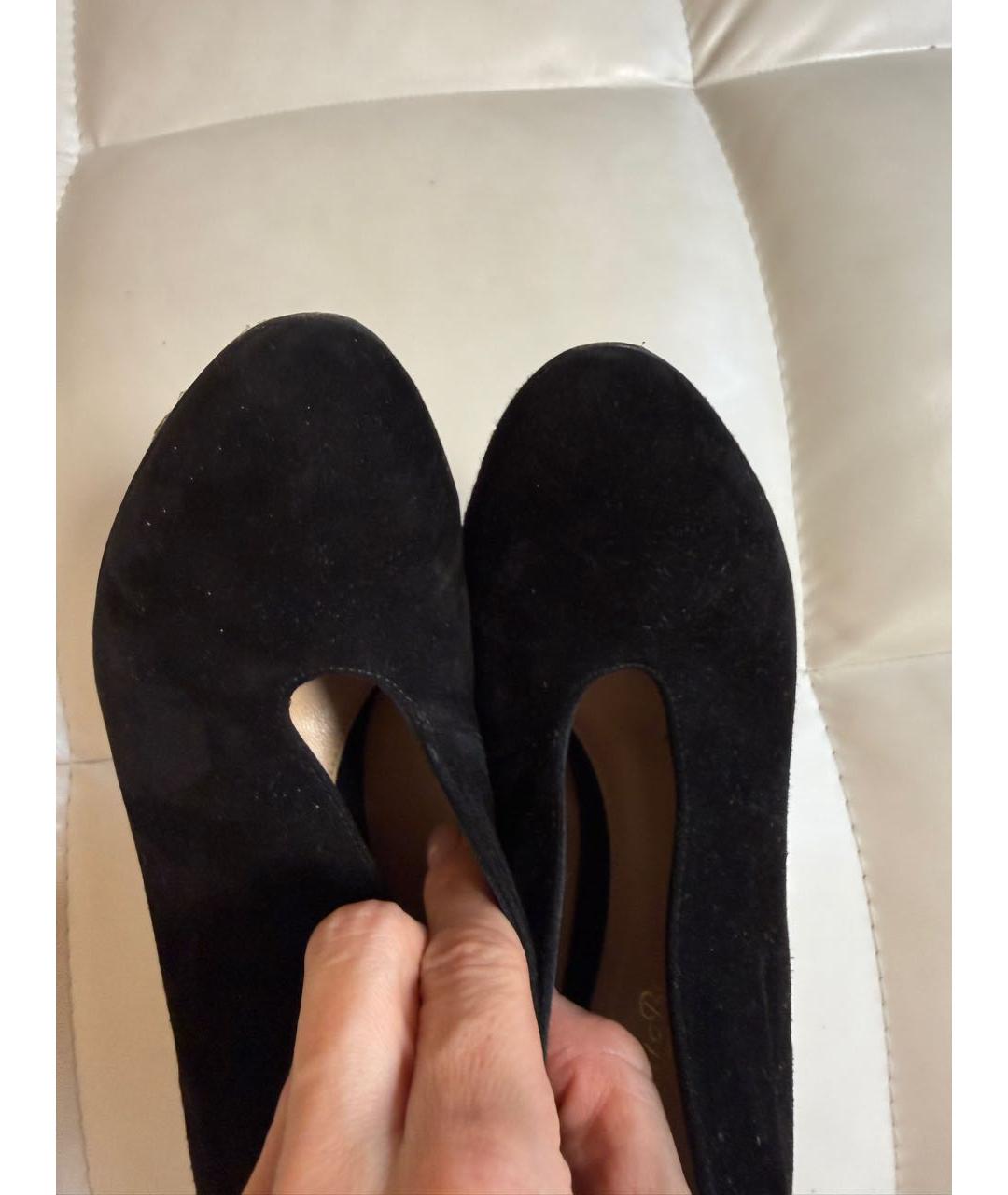 GIANVITO ROSSI Черные замшевые ботильоны, фото 6