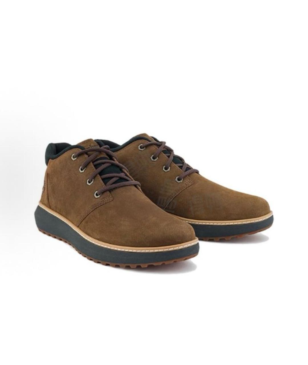 TIMBERLAND Коричневые кожаные низкие ботинки, фото 4
