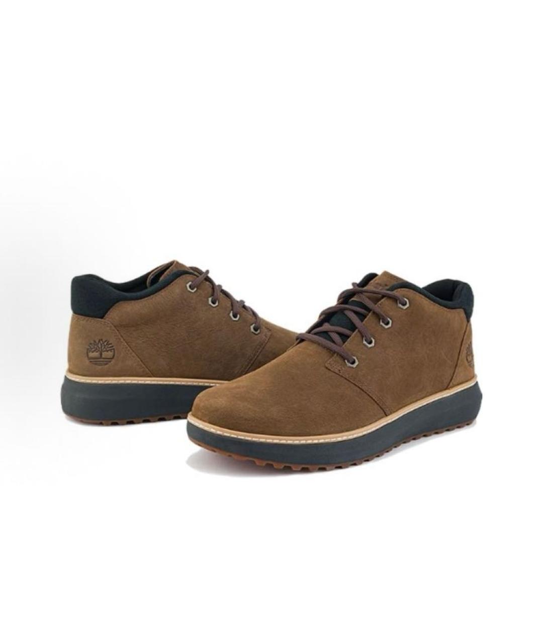 TIMBERLAND Коричневые кожаные низкие ботинки, фото 5