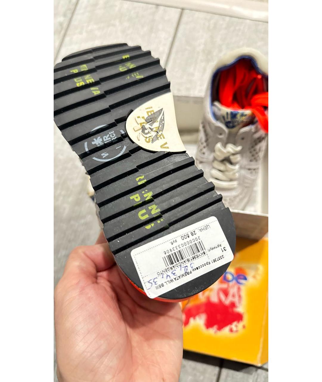 PREMIATA KIDS Серые замшевые кеды, фото 5