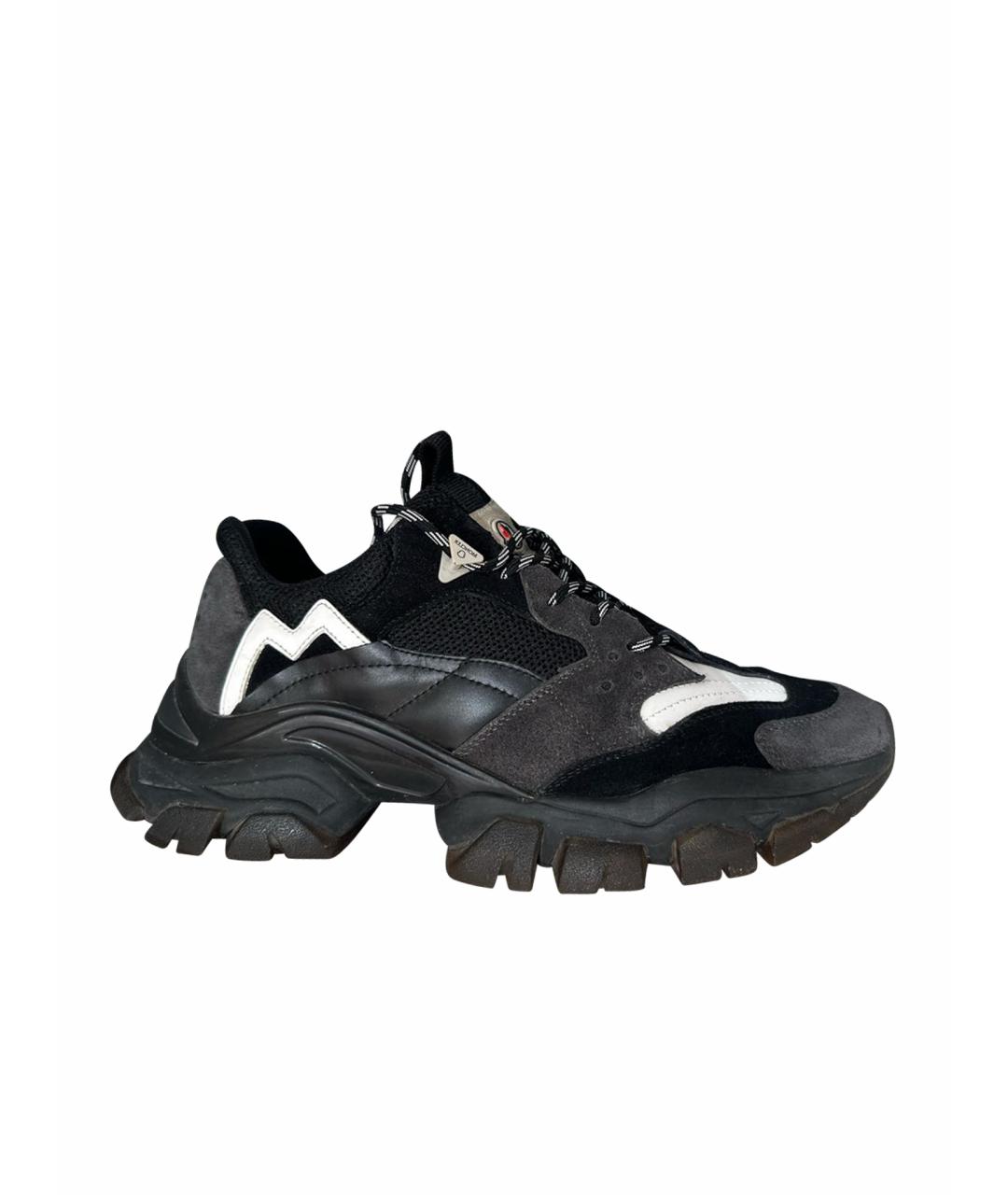 MONCLER Мульти кожаные низкие кроссовки / кеды, фото 1