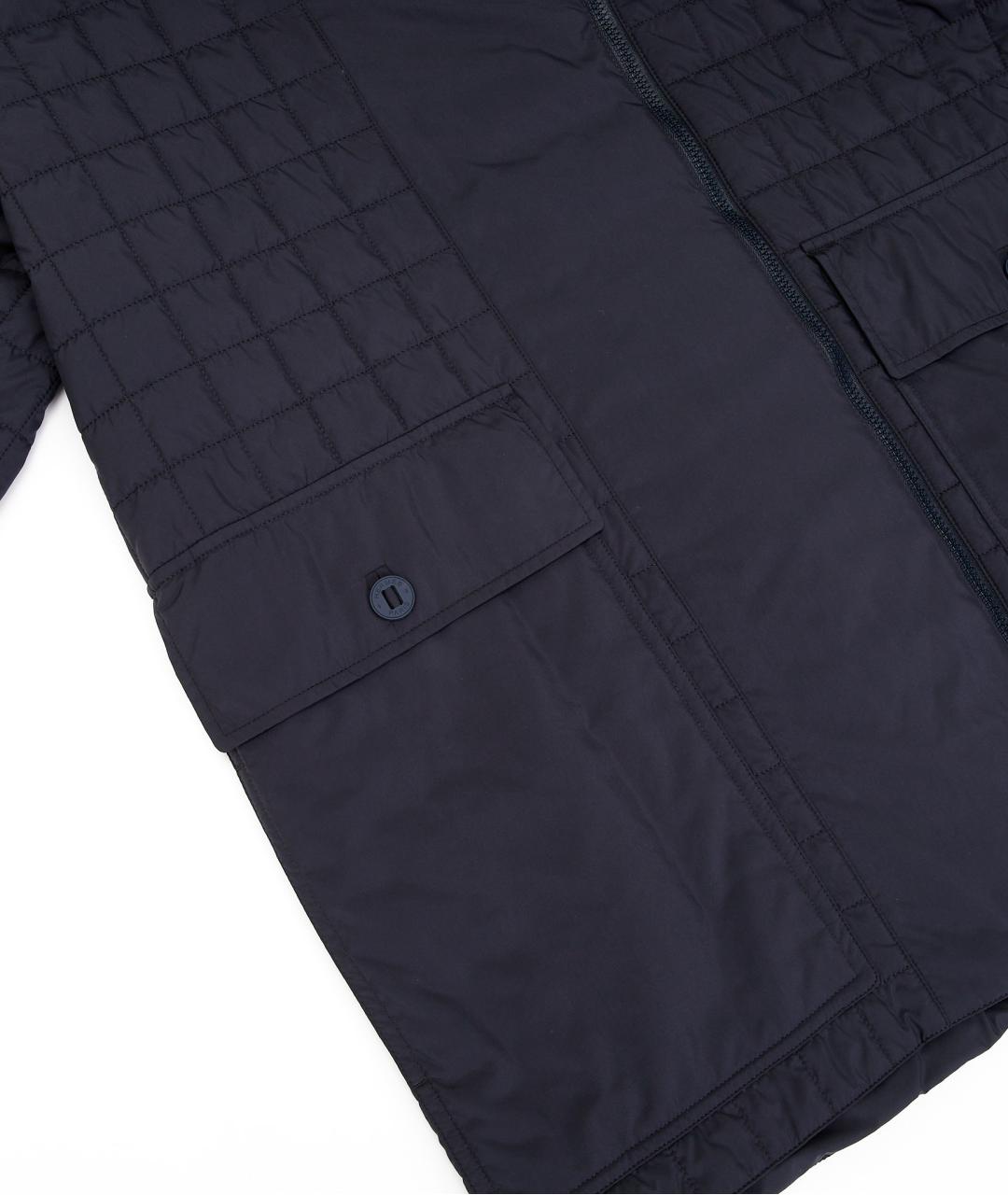 HERMES Темно-синяя полиэстеровая куртка, фото 5