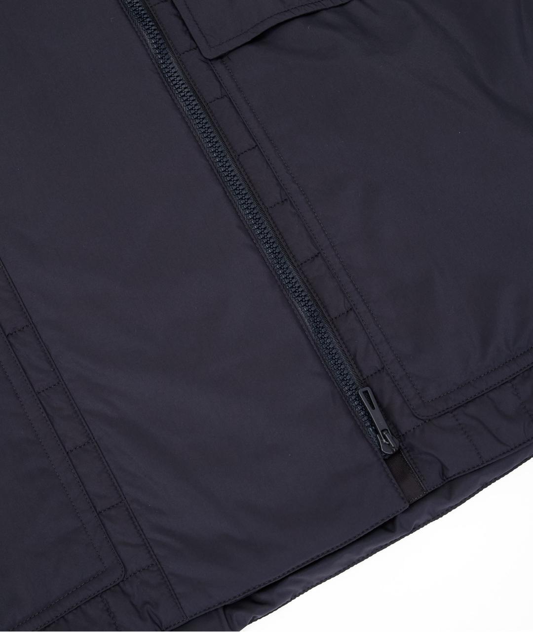 HERMES Темно-синяя полиэстеровая куртка, фото 6