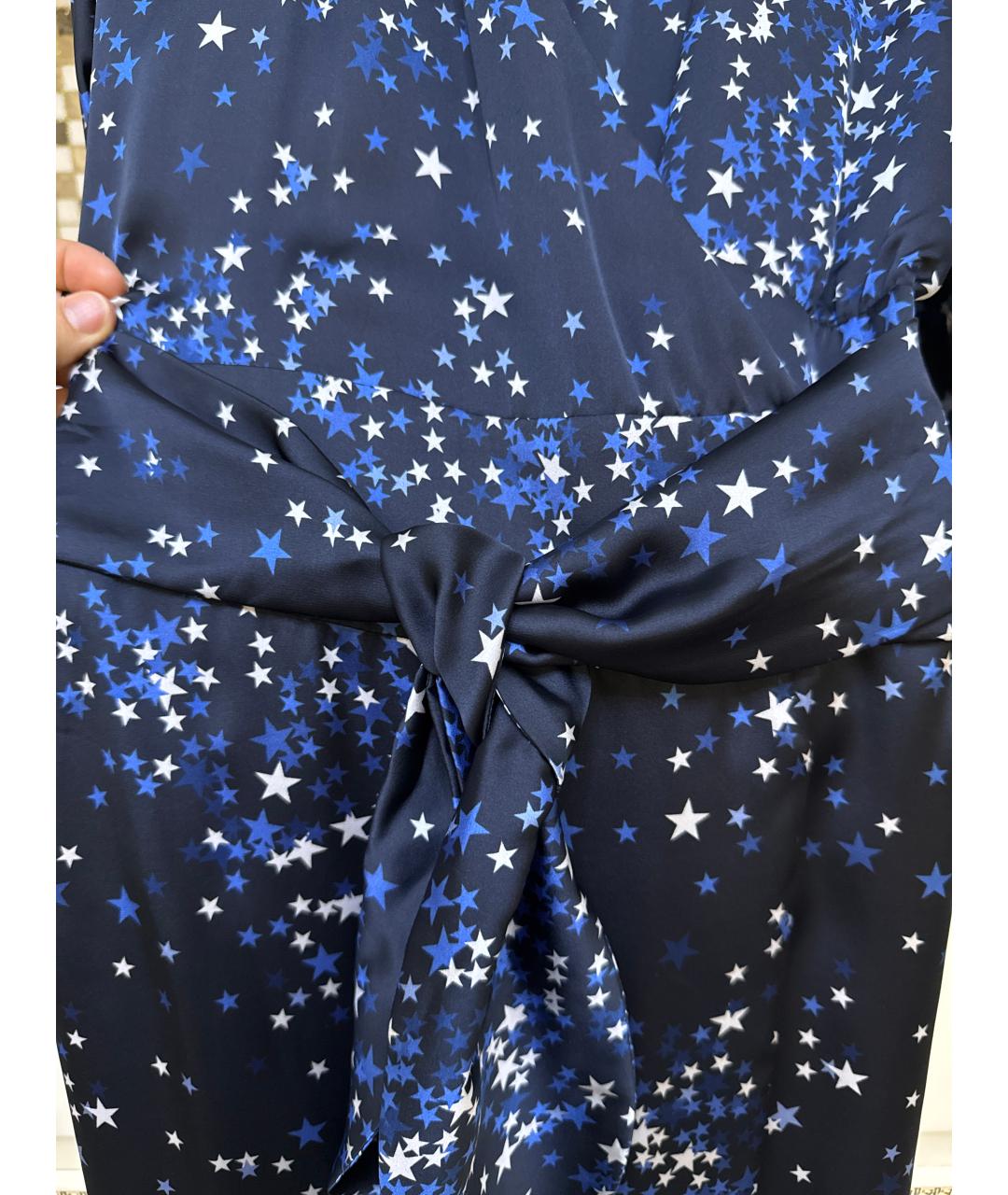 ALEXANDER TEREKHOV Синее шелковое платье, фото 5