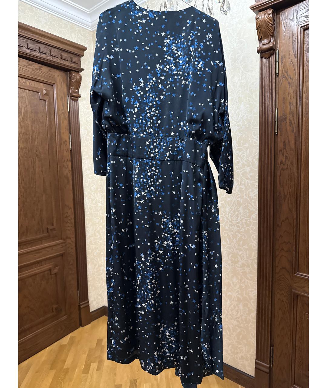 ALEXANDER TEREKHOV Синее шелковое платье, фото 2